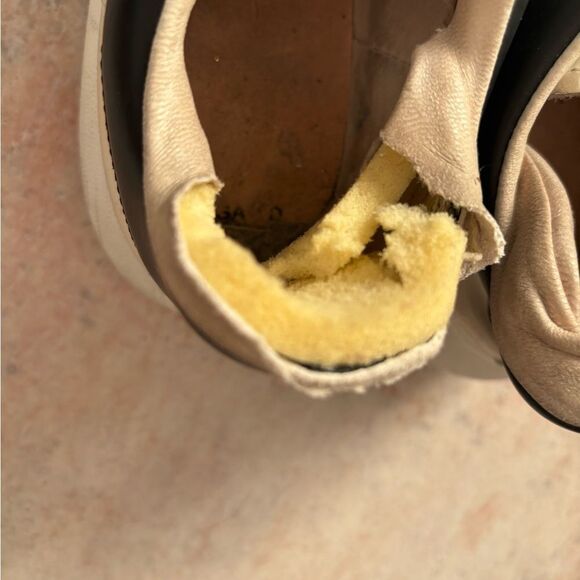 Alexander Mcqueen Oversized sneakers Leather LOW top shoes wedge bottom flats - Picture 2 of 8